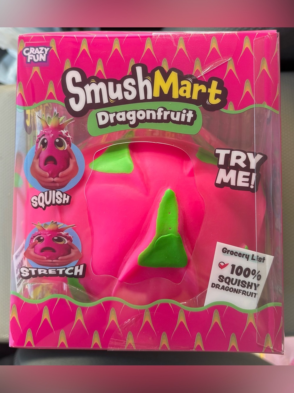 RMS Crazy Fun SmushMart Dragonfruit Squishy 🐉💗 NIB Viral Jumbo